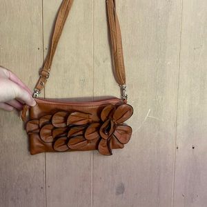 Brown mini purse